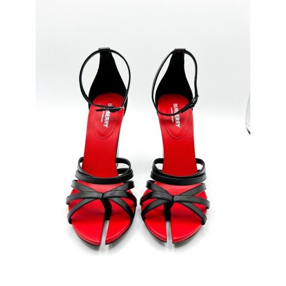 Burberry Split-toe Detail Leather Hove Thong Sandals, Brand Size 38 - Picture 3 of 13